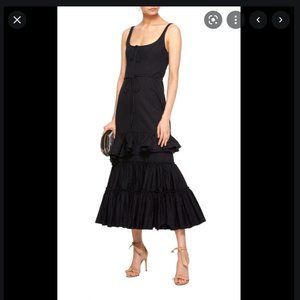 Brock Collection 'Onilde' Poplin Dress in Black